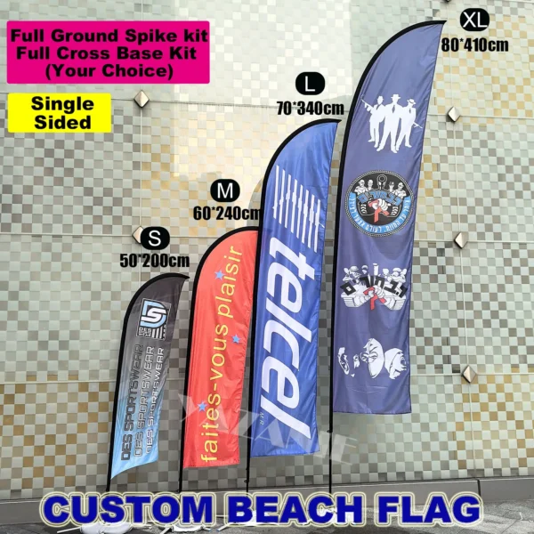 Feather Flag Pole Kit with Cross Base