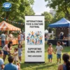 Black Frame Roll Up Banner Stand 80x200cm