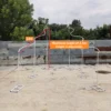 Wavy Curved Metal Backdrop Stand