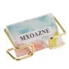 Modern Metal Desktop Card Display Holder
