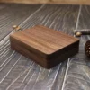 Solid Wood Magnetic Card Box