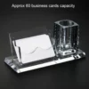 Clear Acrylic Card Holder with Pen Pot