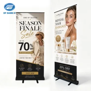 Black Frame Roll Up Banner Stand 80x200cm