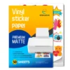 A4 Matte Printable Vinyl Sticker Paper