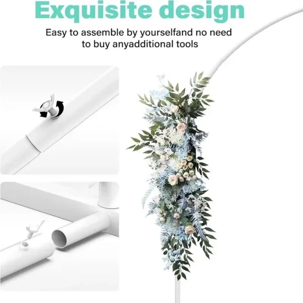 White Metal Arch Backdrop Stand
