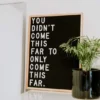 Black Felt Letter Board with Oak Frame