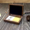 Solid Wood Magnetic Card Box
