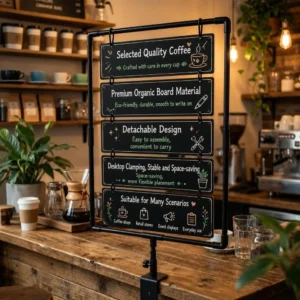 S5eee80d18c67434481126da416566da7G.webp Clamp-On Foldable Chalkboard Menu Sign