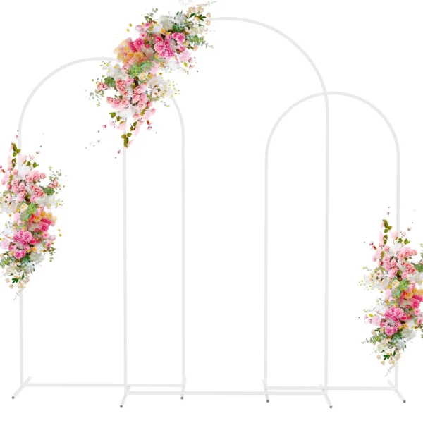 White Metal Arch Backdrop Stand