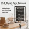 Clamp-On Foldable Chalkboard Menu Sign