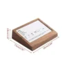 Wooden Base Acrylic Menu Sign Holder