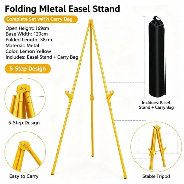Adjustable Wooden Floor Easel Stand