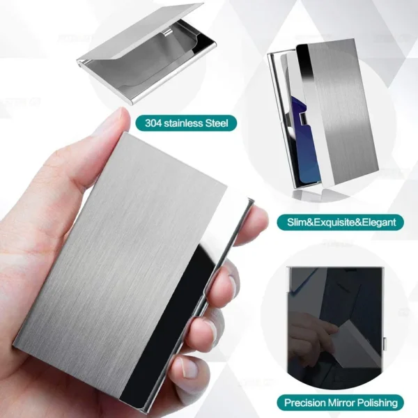 Slim Stainless Steel Business Card Case