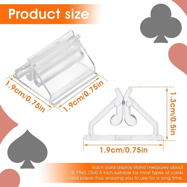 Mini Clear Card Stand Base (12/24/48pcs)