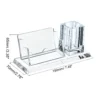 Clear Acrylic Card Holder with Pen Pot
