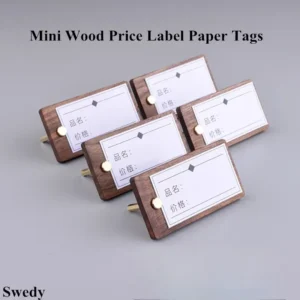 Mini Wooden Price Label Stand (5pcs)