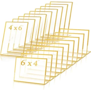 Gold Border Acrylic Sign Holder