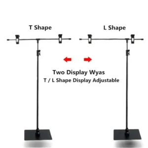 Adjustable Stainless Steel Poster Stand with Clip