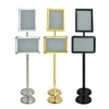 A4 Stainless Steel Floor Sign Stand