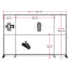 Double Crossbar Backdrop Support Stand