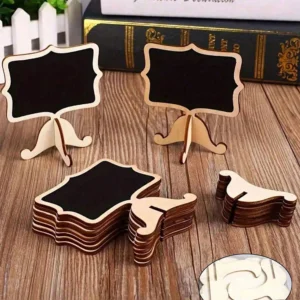 Mini Chalkboard Signs with Easel (10pcs)