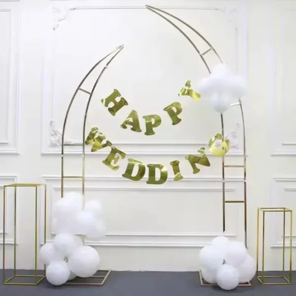 Gold Square Arch Backdrop Frame