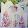 Gold Metal Arch Backdrop Stand