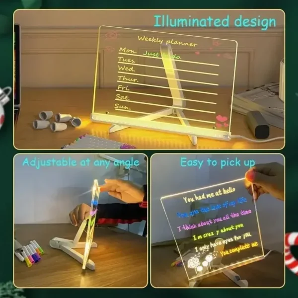 LED Acrylic Glow Message Board